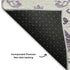 8' X 10' Purple And Ivory Medallion Washable Area Rug With UV Protection
