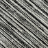 8' Black And Ivory Striped Washable Round Rug With UV Protection