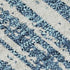 8' X 10' Blue And Ivory Striped Washable Area Rug With UV Protection