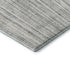 8' X 10' Gray And Silver Striped Washable Area Rug With UV Protection
