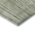 5' X 8' Green And Ivory Striped Washable Area Rug With UV Protection