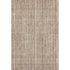 8' X 10' Rust And Beige Striped Washable Area Rug With UV Protection