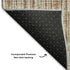 8' X 10' Rust And Beige Striped Washable Area Rug With UV Protection