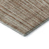 8' X 10' Rust And Beige Striped Washable Area Rug With UV Protection