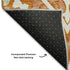 9' X 12' Orange Green And Ivory Diamond Washable Area Rug With UV Protection