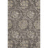 5' X 8' Brown Beige And Taupe Floral Washable Area Rug With UV Protection