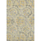 5' X 8' Gold Gray And Silver Floral Washable Area Rug With UV Protection