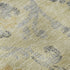 5' X 8' Gold Gray And Silver Floral Washable Area Rug With UV Protection