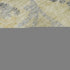 8' Gold Gray And Silver Floral Washable Round Rug With UV Protection
