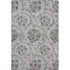 8' X 10' Gray And Taupe Floral Washable Area Rug With UV Protection
