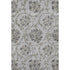 8' X 10' Gray And Taupe Floral Washable Area Rug With UV Protection