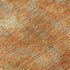 8' X 10' Orange Gray And Beige Floral Washable Area Rug With UV Protection