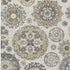 5' X 8' Beige Gray And Brown Medallion Washable Area Rug With UV Protection