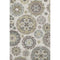 8' X 10' Beige Gray And Brown Medallion Washable Area Rug With UV Protection
