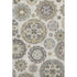 8' X 10' Beige Gray And Brown Medallion Washable Area Rug With UV Protection
