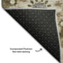 9' X 12' Brown Gray And Beige Medallion Washable Area Rug With UV Protection