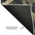 5' X 8' Black Gold And Beige Floral Washable Area Rug With UV Protection