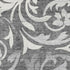 9' X 12' Charcoal Silver And Gray Floral Washable Area Rug With UV Protection