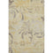 5' X 8' Gold Beige And Taupe Floral Washable Area Rug With UV Protection