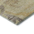 5' X 8' Gold Beige And Taupe Floral Washable Area Rug With UV Protection