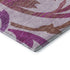 8' X 10' Lavender Blush And Ivory Floral Washable Area Rug With UV Protection