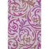8' X 10' Lavender Blush And Ivory Floral Washable Area Rug With UV Protection