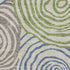 5' X 8' Beige Green And Blue Abstract Washable Area Rug With UV Protection