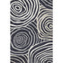 5' X 8' Black Ivory And Gray Abstract Washable Area Rug With UV Protection