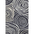 8' X 10' Black Ivory And Gray Abstract Washable Area Rug With UV Protection