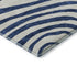 5' X 8' Blue And Ivory Abstract Washable Area Rug With UV Protection