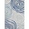 8' X 10' Blue And Ivory Abstract Washable Area Rug With UV Protection