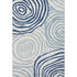 8' X 10' Blue And Ivory Abstract Washable Area Rug With UV Protection
