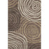 5' X 8' Brown Taupe And Ivory Abstract Washable Area Rug With UV Protection