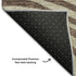 5' X 8' Brown Taupe And Ivory Abstract Washable Area Rug With UV Protection