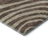5' X 8' Brown Taupe And Ivory Abstract Washable Area Rug With UV Protection