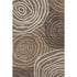 5' X 8' Brown Taupe And Ivory Abstract Washable Area Rug With UV Protection