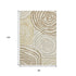 8' X 10' Gold Ivory And Brown Abstract Washable Area Rug With UV Protection