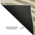 8' X 10' Gold Ivory And Brown Abstract Washable Area Rug With UV Protection