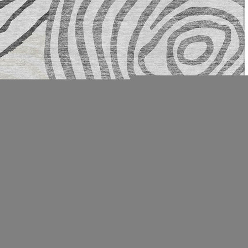 8' X 10' Gray Silver And Beige Abstract Washable Area Rug With UV Protection