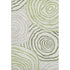 8' X 10' Green Gray And Ivory Abstract Washable Area Rug With UV Protection