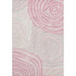 5' X 8' Pink Gray And Ivory Abstract Washable Area Rug With UV Protection