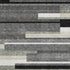 8' X 10' Black Gray And Ivory Striped Washable Area Rug With UV Protection