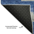5' X 8' Blue Gray And Ivory Striped Washable Area Rug With UV Protection