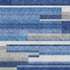 5' X 8' Blue Gray And Ivory Striped Washable Area Rug With UV Protection