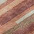 5' X 8' Coral Taupe And Orange Striped Washable Area Rug With UV Protection