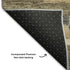 5' X 8' Taupe Gray And Silver Striped Washable Area Rug With UV Protection