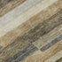 5' X 8' Taupe Gray And Silver Striped Washable Area Rug With UV Protection