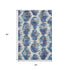 5' X 8' Blue Brown And Ivory Diamond Washable Area Rug With UV Protection