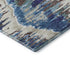 5' X 8' Blue Brown And Ivory Diamond Washable Area Rug With UV Protection