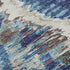 8' X 10' Blue Brown And Ivory Diamond Washable Area Rug With UV Protection